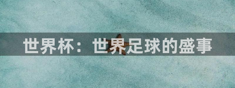 世界杯小组赛赛程：世界杯：世界足球的盛事